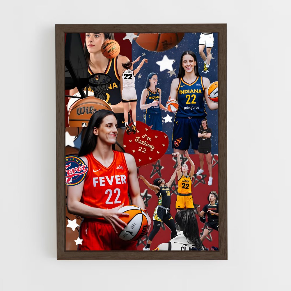 Poster Champions de Caitlin – affiche Basketball (vue 5)
